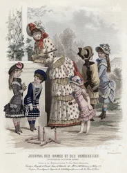 Tavola di moda francese, fine XIX secolo