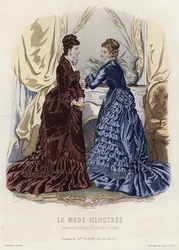 Tavola di moda francese, fine XIX secolo