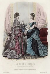 Tavola di moda francese, fine XIX secolo
