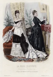 Tavola di moda francese, fine XIX secolo