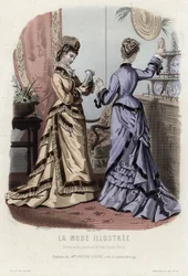 Tavola di moda francese, fine XIX secolo