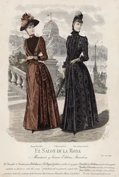 Tavola di moda francese, fine XIX secolo