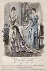 Tavola di moda francese, fine XIX secolo