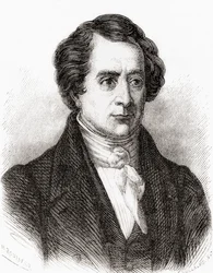 Matematico francese Dominique Francois Jean Arago, alias Francois Arago, da Les Merveilles de la Science, pub.1870