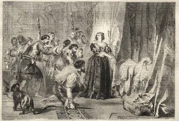 Fronde - Il popolo chiede di vedere il re: Parigi, Palais Royal, 9 febbraio 1651 - Fronde: nella notte del 9 febbraio 1651, al Palais Royal, Anna d