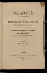 Frontespizio per il catalogo del Salon des Refusés, 1863