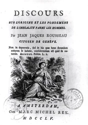 Frontespizio del Discours sur l