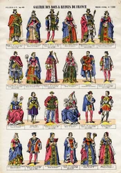 Galleria dei Re e delle Regine di Francia da Filippo V alla Regina Eleonora.