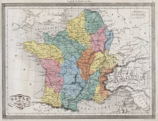 Gallia divisa in province romane - Tavola estratta da 