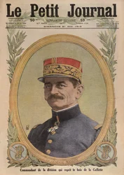 Generale Charles Mangin, illustrazione di copertina da Le Petit Journal, supplemento illustrato, 21 maggio 1916