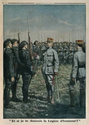 Generale Petain ispeziona il 42° Reggimento di Fanteria di Montagna, e se ti dessi la Legion d