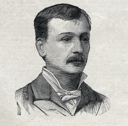 Georges Courteline, vero nome Georges Victor Marcel Moinaux (1858-1929), romanziere e drammaturgo francese, in "Le Petit Parisien"