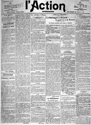 La Germania dichiara guerra alla Russia - La prima pagina del quotidiano "L
