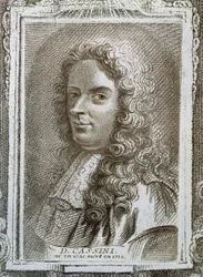 Giovanni Domenico Cassini (1625-1712), illustrazione da Histoire des Mathématiciens di Alexandre Saverien (1720-1805), pubblicato a Parigi nel 1766