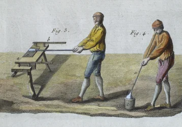 Soffiatura del vetro (dettaglio), illustrazione dall