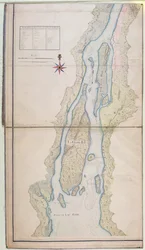 Grosse Isle e parte del Lago Erie, 1796