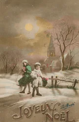 Buon Natale. Cartolina inviata nel 1913.