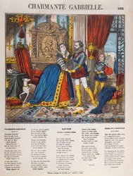 Enrico IV (1553-1610), Re di Francia e la sua amante Gabrielle d