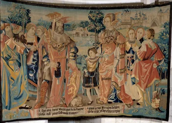 Ercole di Libia con sua moglie Galatea e suo figlio Galate