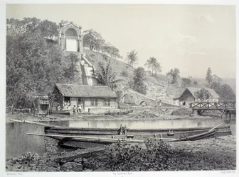 Storia delle colonie francesi: vista del castello d