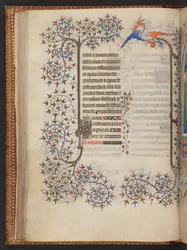 Ore della Vergine, Libro delle Ore, Add MS 32454 f.37v, Francia