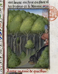 Cane da caccia - nel "Libro di Caccia di Gaston Phoebus, Conte di Foix, Signore di Béarn"