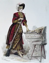 Caccia, donna
