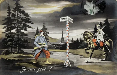 Sono pronto, cartolina della Prima Guerra Mondiale, 1914