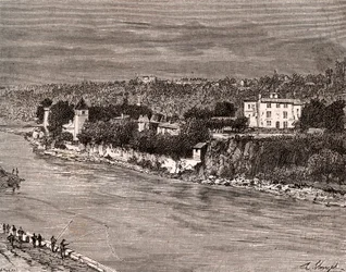Ile Barbe nel mezzo della Saona, nel 9° arrondissement di Lione