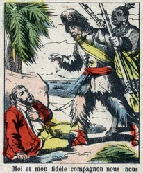 Illustrazione per il libro di Daniel Defoe 