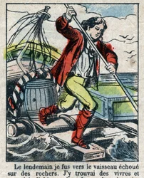 Illustrazione per il libro di Daniel Defoe 