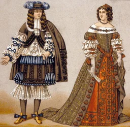 Illustrazione per i personaggi Alceste e Celimene nella commedia 