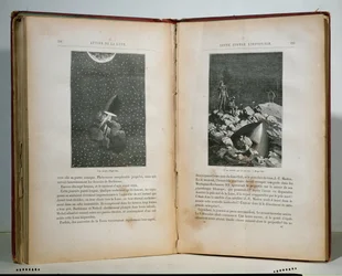 Illustrazioni da Intorno alla Luna di Jules Verne (1828-1905)