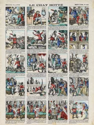 Immagini di Epinal della Maison Pellerin - ca. 1913 - Illustrazione del racconto di Charles Perrault 