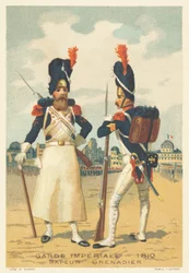 Guardia Imperiale, Zappatore e Granatiere nel 1810