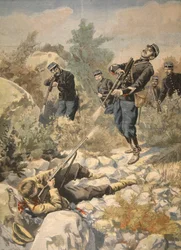 In Corsica: polizia e gangster, illustrazione da Le Petit Journal: Supplement illustre, 1898
