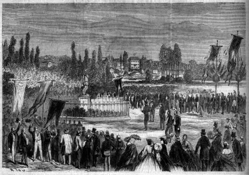 Inaugurazione della statua di Bernard Palissy (1510-1589), ceramista francese, a Joinville-le-Pont