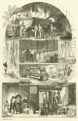 Interno di una raffineria di zucchero