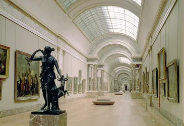 Vista interna della Grande Galerie, XVI-XIX secolo