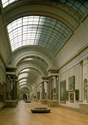 Vista interna della Grande Galerie, XVI-XIX secolo