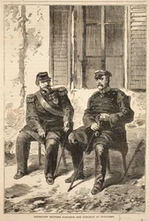 Intervista tra Napoleone e Bismarck a Doncherry, illustrazione da Cassells History of the War between France and Germany, 1870-1871