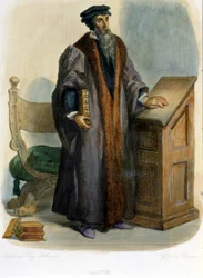 Jean Calvin (Jean Cauvin, riformatore e scrittore francese (1509-1564)