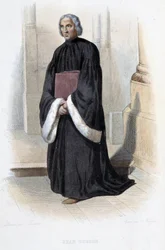 Jean de Gerson, predicatore e teologo francese (1363-1429) - in "Le Plutarque francais", di Mennechet, Parigi