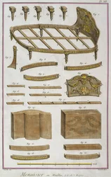 Falegname, un divano, illustrazione dall