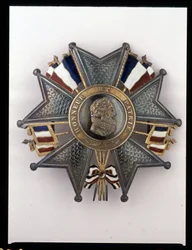Monarchia di Luglio - Placca della Gran Croce, Luigi Filippo I: "Onore e Patria" - (effigie di Enrico IV) coll. Soldati di Antan