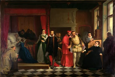 Re Francesco II sul Letto di Morte, 1865