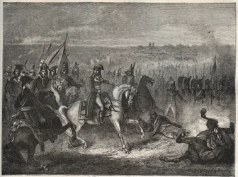 La battaglia di Lonato - NAPOLEONE A LONATO - Anche chiamata la seconda battaglia di CASTIGLIONE: nella sua campagna italiana, Napoleone sconfigge gli austriaci sotto Wurmser, costringendoli a ritirarsi a Mantova. 3 agosto 1796 - Nuova Enciclopedia Naziona