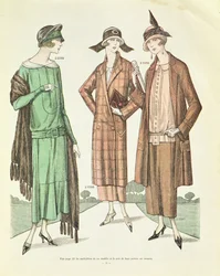 Moda femminile, illustrazione da La Veritable Mode Francaise de Paris, 1924
