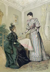 Signore che bevono tè, c.1890