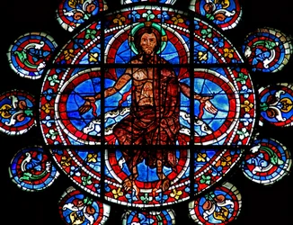 Giudizio Universale: Cristo - mostra le ferite della Crocifissione